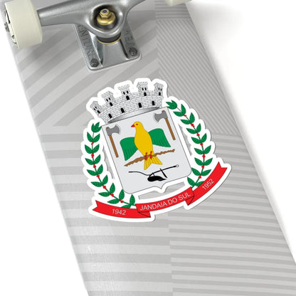Brasão de Jandaia do Sul - PR (Brazil) (Coat of Arms) STICKER Vinyl Kiss-Cut Decal - The Sticker Space
