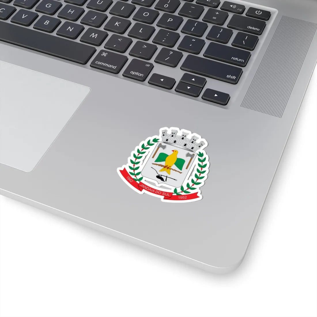 Brasão de Jandaia do Sul - PR (Brazil) (Coat of Arms) STICKER Vinyl Kiss-Cut Decal - The Sticker Space