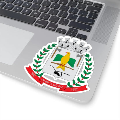 Brasão de Jandaia do Sul - PR (Brazil) (Coat of Arms) STICKER Vinyl Kiss-Cut Decal - The Sticker Space