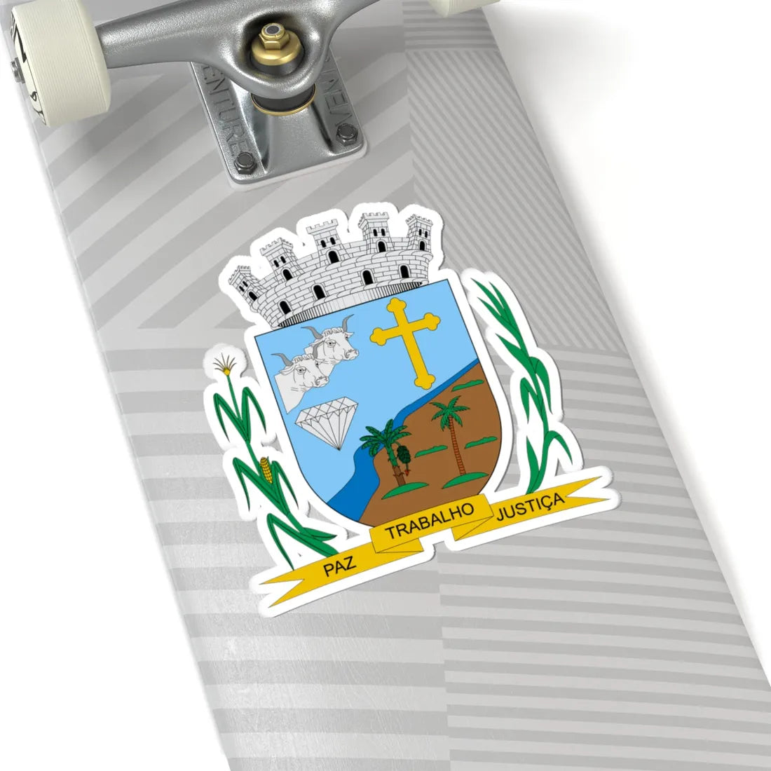 Brasão de Japoatã - SE (Brazil) (Coat of Arms) STICKER Vinyl Kiss-Cut Decal - The Sticker Space