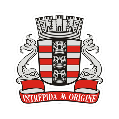 Brasão de João Pessoa (Brazil) (Coat of Arms) STICKER Vinyl Kiss-Cut Decal 2 Inch White - The Sticker Space
