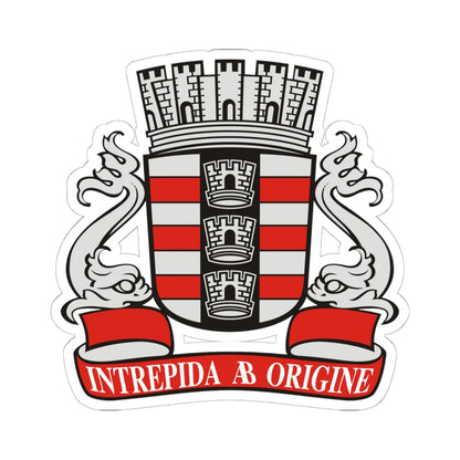 Brasão de João Pessoa (Brazil) (Coat of Arms) STICKER Vinyl Kiss-Cut Decal 6 Inch White - The Sticker Space
