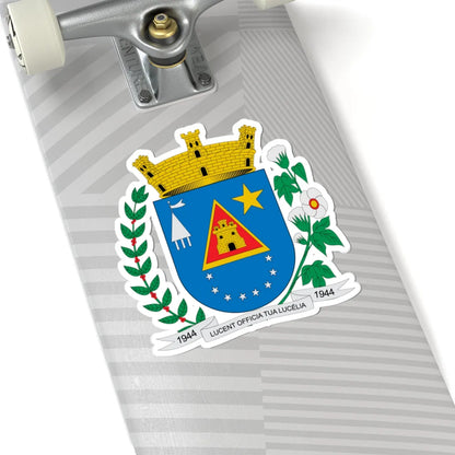 Brasão de Lucélia - SP (Brazil) (Coat of Arms) STICKER Vinyl Kiss-Cut Decal - The Sticker Space