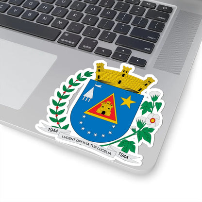 Brasão de Lucélia - SP (Brazil) (Coat of Arms) STICKER Vinyl Kiss-Cut Decal - The Sticker Space