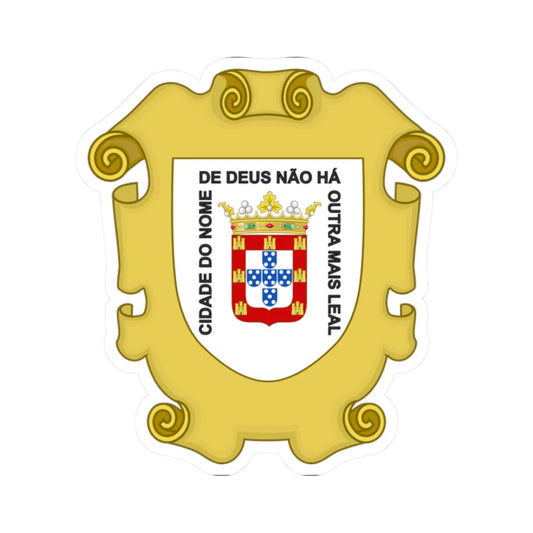 Brasão de Macau 1850s-1910 (Portugal) (Coat of Arms) STICKER Vinyl Kiss-Cut Decal 2 Inch White - The Sticker Space