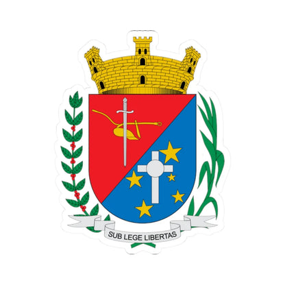 Brasão de Mairiporã - SP (Brazil) (Coat of Arms) STICKER Vinyl Kiss-Cut Decal 2 Inch White - The Sticker Space