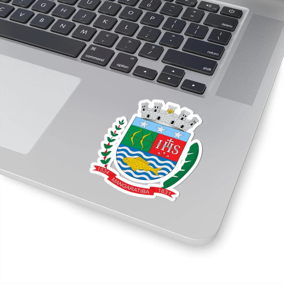 Brasão de Mangaratiba - RJ (Brazil) (Coat of Arms) STICKER Vinyl Kiss-Cut Decal - The Sticker Space