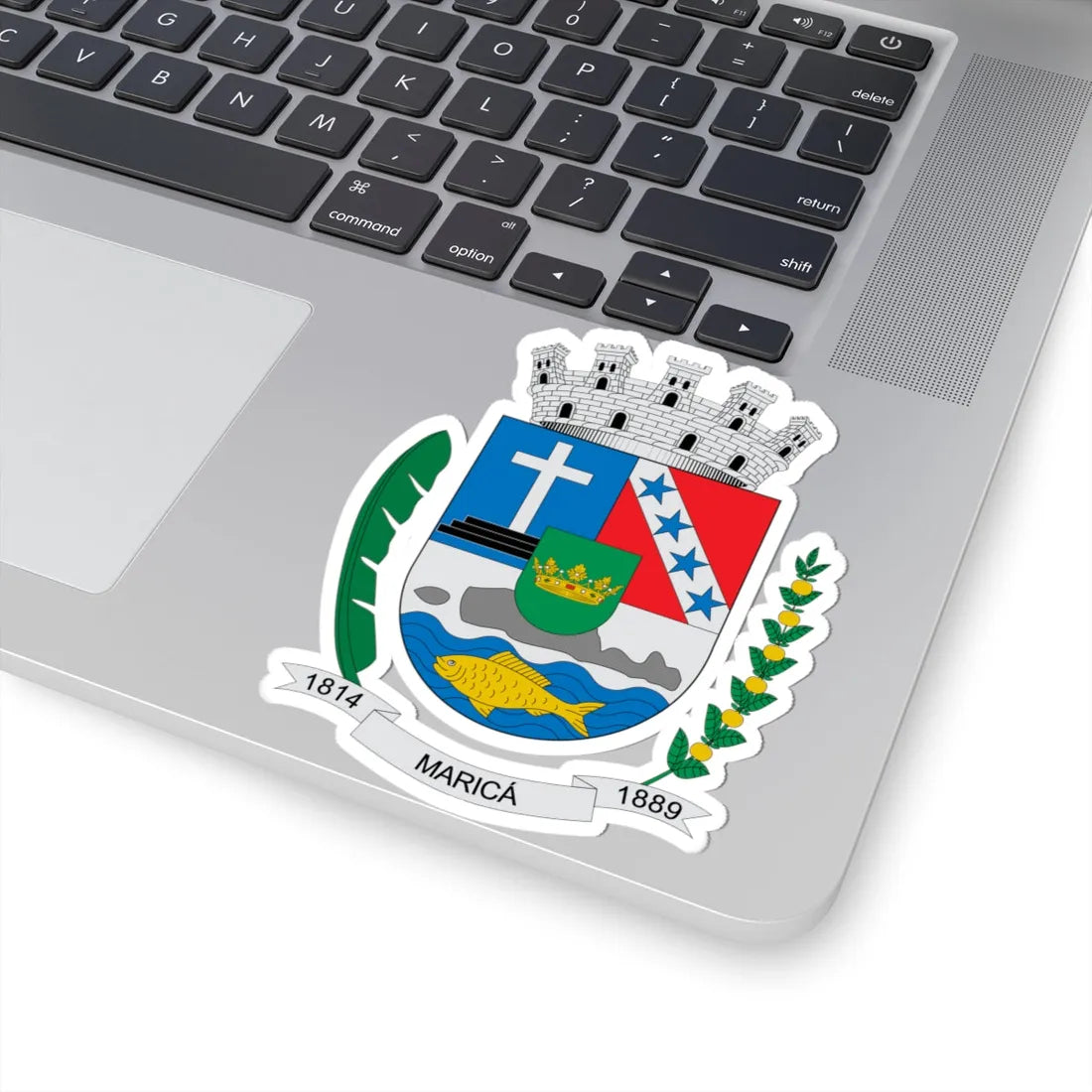 Brasão de Maricá - RJ (Brazil) (Coat of Arms) STICKER Vinyl Kiss-Cut Decal - The Sticker Space