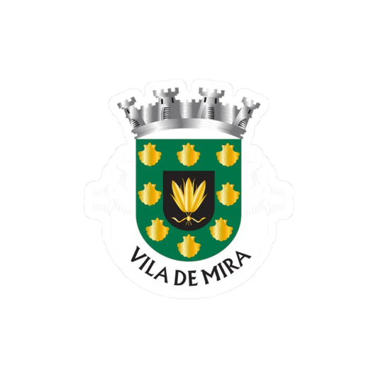 Brasão de Mira (Portugal) (Coat of Arms) STICKER Vinyl Kiss-Cut Decal 2 Inch White - The Sticker Space