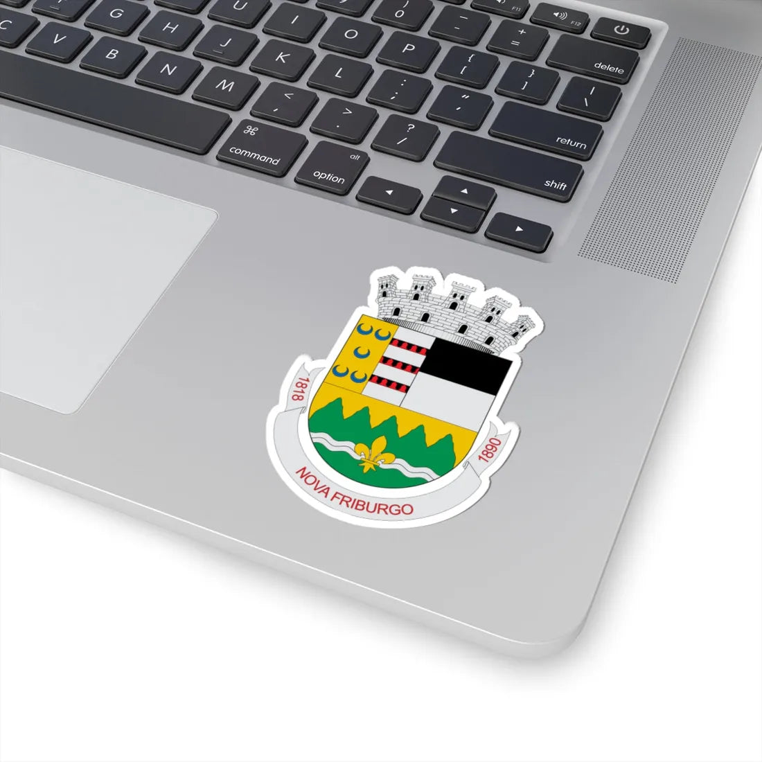 Brasão de Nova Friburgo - RJ (Brazil) (Coat of Arms) STICKER Vinyl Kiss-Cut Decal - The Sticker Space