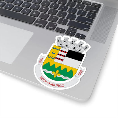 Brasão de Nova Friburgo - RJ (Brazil) (Coat of Arms) STICKER Vinyl Kiss-Cut Decal - The Sticker Space