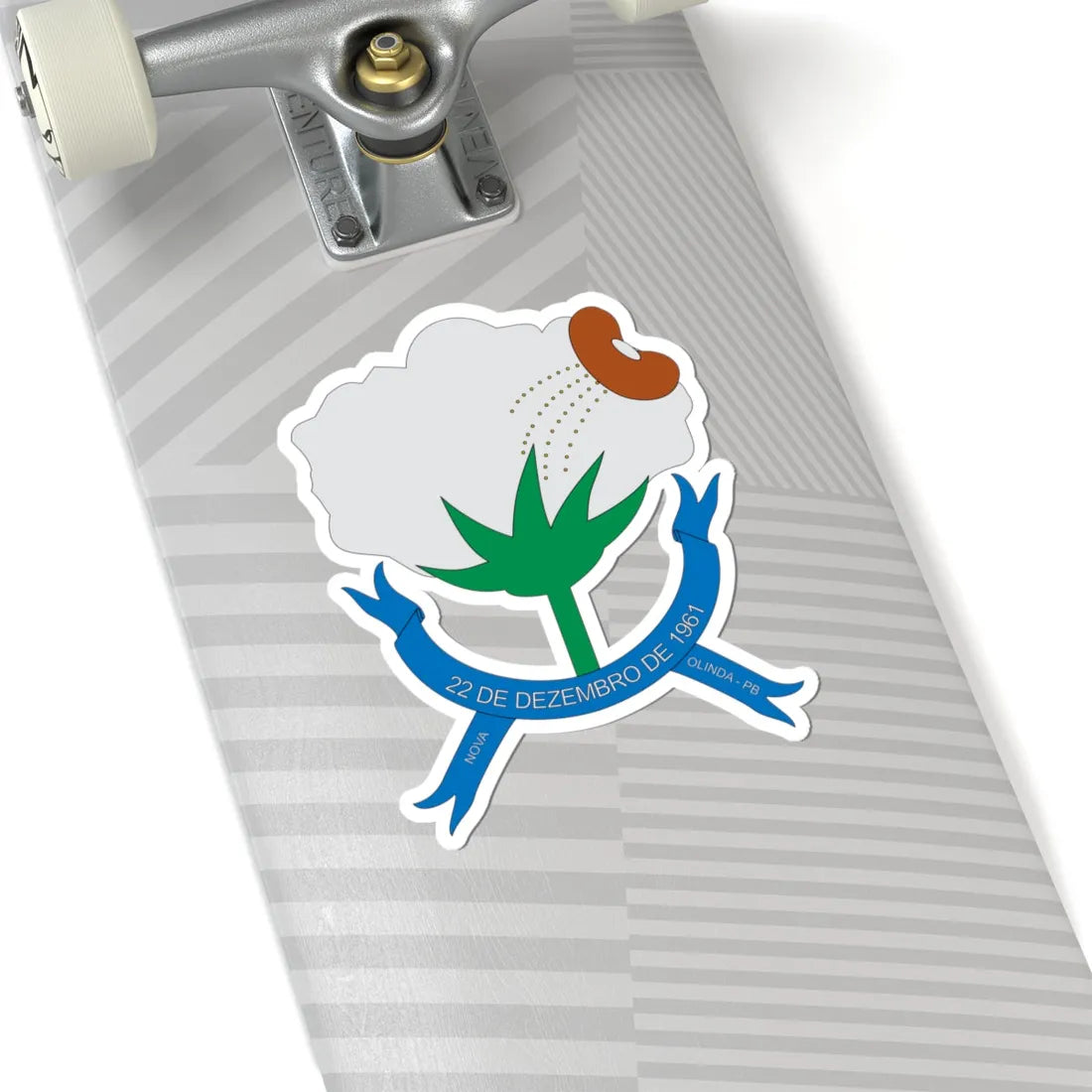Brasão de Nova Olinda - PB (Brazil) (Coat of Arms) STICKER Vinyl Kiss-Cut Decal - The Sticker Space