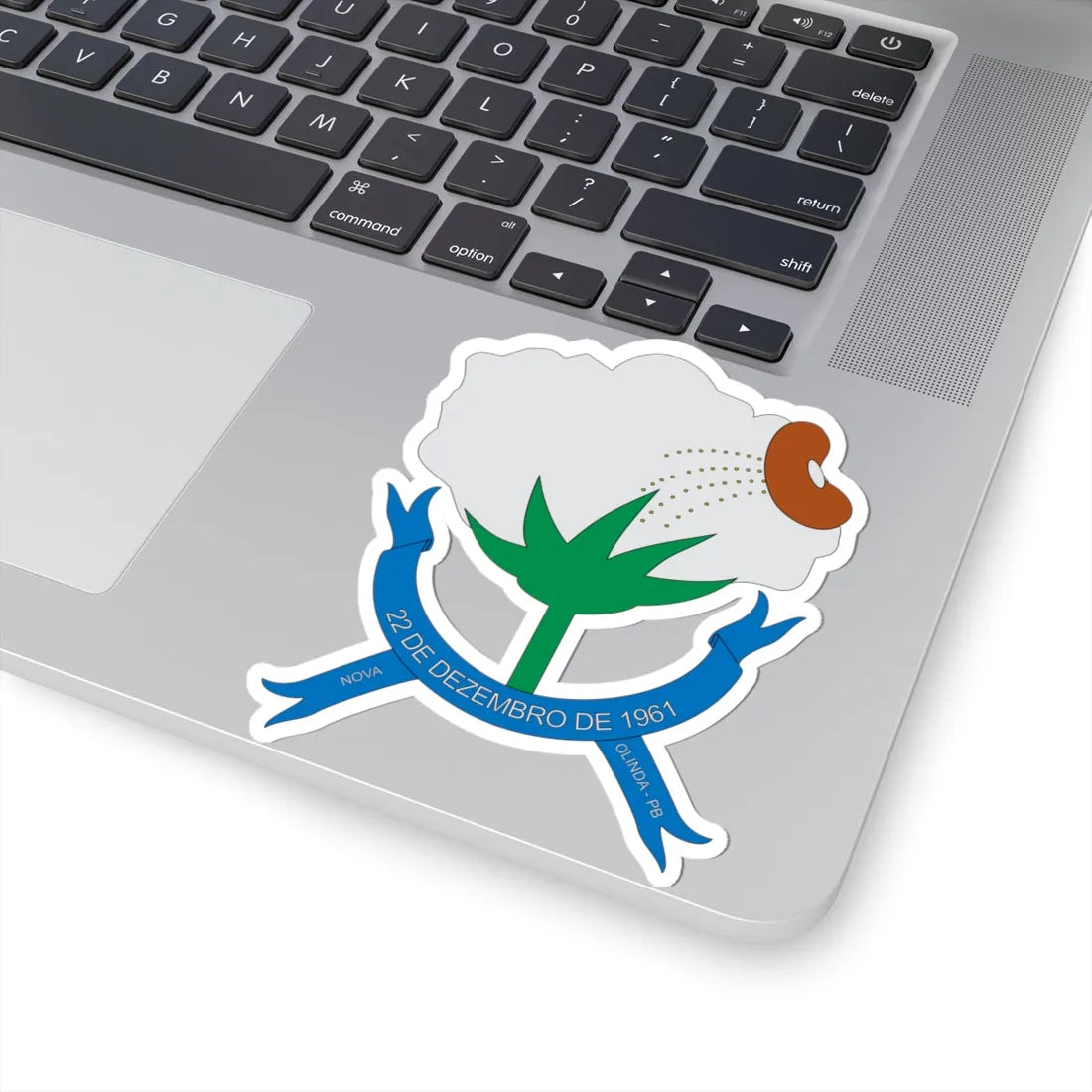 Brasão de Nova Olinda - PB (Brazil) (Coat of Arms) STICKER Vinyl Kiss-Cut Decal - The Sticker Space
