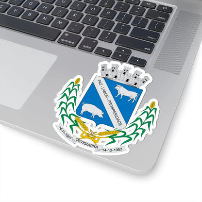 Brasão de Ortigueira - PR (Brazil) (Coat of Arms) STICKER Vinyl Kiss-Cut Decal - The Sticker Space