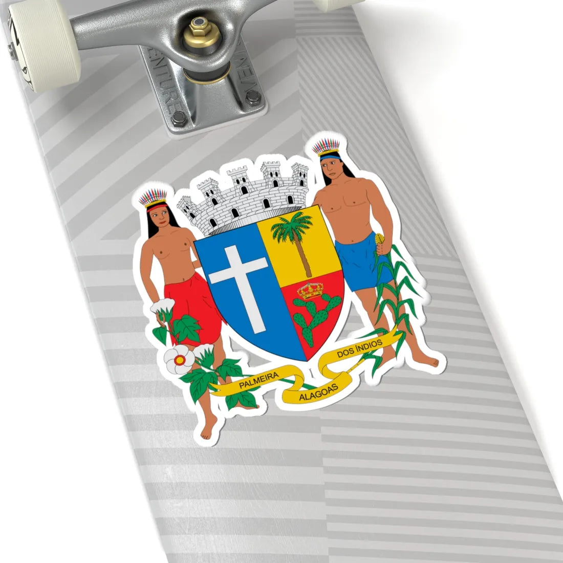 Brasão de Palmeira dos Índios - AL (Brazil) (Coat of Arms) STICKER Vinyl Kiss-Cut Decal - The Sticker Space