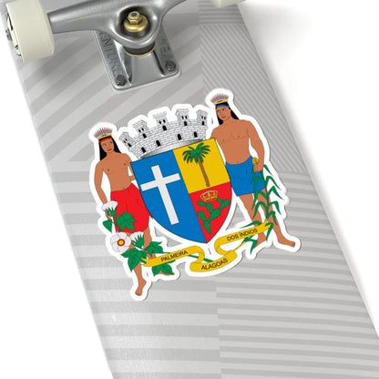 Brasão de Palmeira dos Índios - AL (Brazil) (Coat of Arms) STICKER Vinyl Kiss-Cut Decal - The Sticker Space