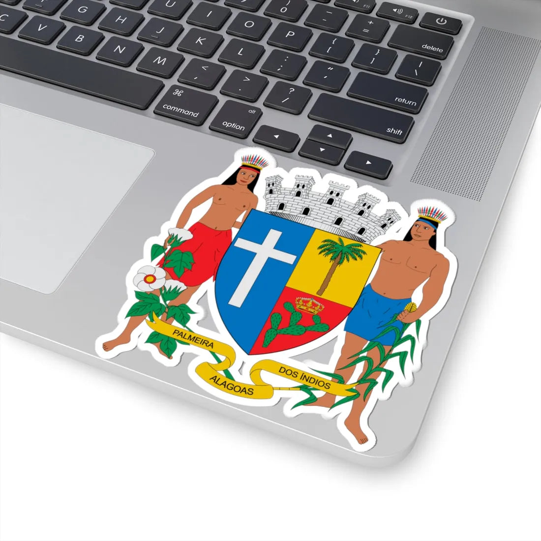 Brasão de Palmeira dos Índios - AL (Brazil) (Coat of Arms) STICKER Vinyl Kiss-Cut Decal - The Sticker Space