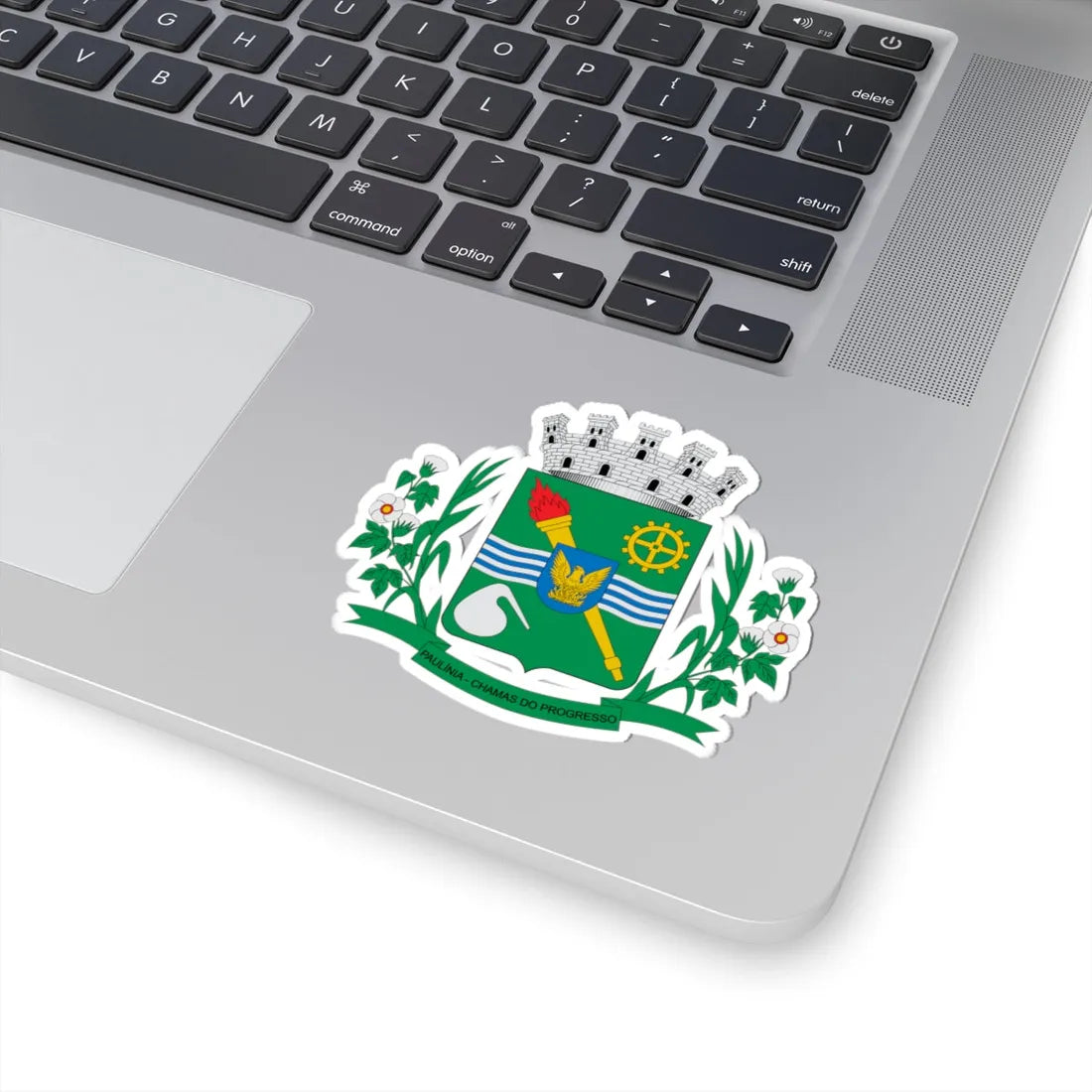 Brasão de Paulínia - SP (Brazil) (Coat of Arms) STICKER Vinyl Kiss-Cut Decal - The Sticker Space