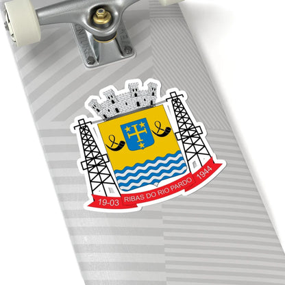 Brasão de Ribas do Rio Pardo - MS (Brazil) (Coat of Arms) STICKER Vinyl Kiss-Cut Decal - The Sticker Space