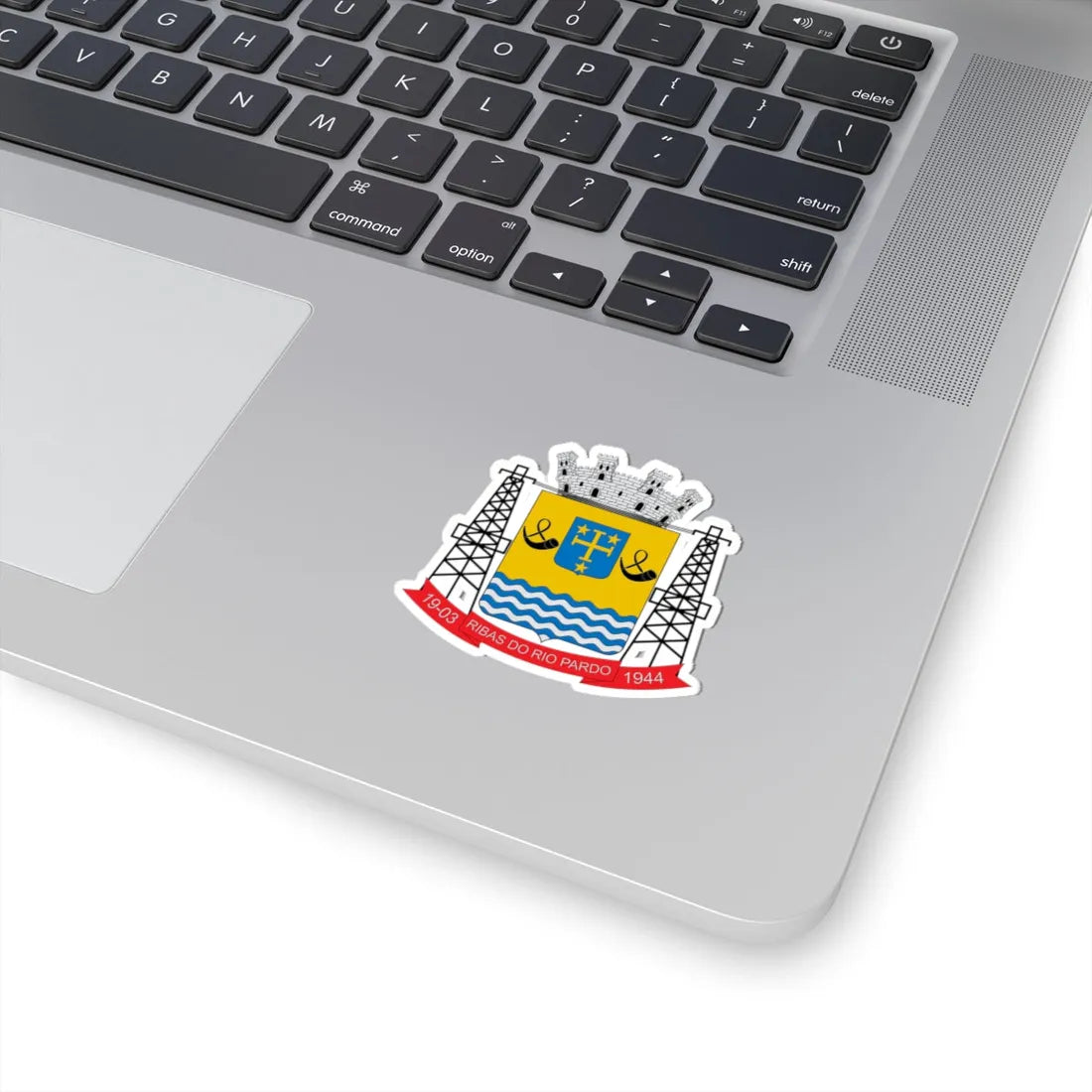 Brasão de Ribas do Rio Pardo - MS (Brazil) (Coat of Arms) STICKER Vinyl Kiss-Cut Decal - The Sticker Space