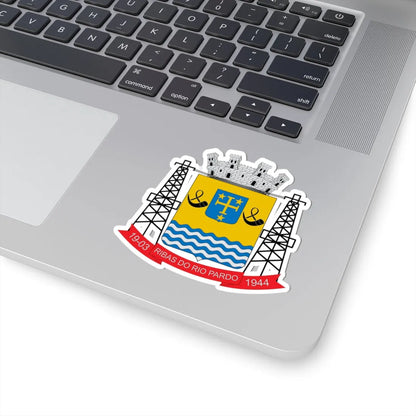 Brasão de Ribas do Rio Pardo - MS (Brazil) (Coat of Arms) STICKER Vinyl Kiss-Cut Decal - The Sticker Space