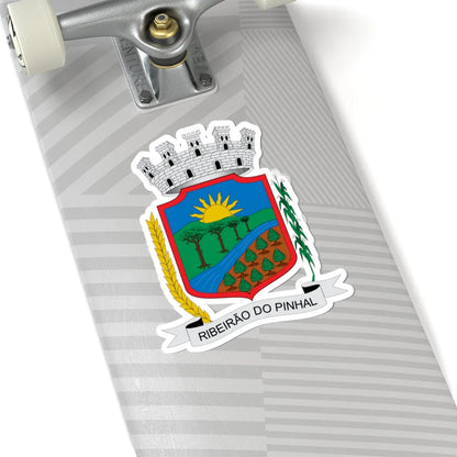 Brasão de Ribeirão do Pinhal - PR (Brazil) (Coat of Arms) STICKER Vinyl Kiss-Cut Decal - The Sticker Space