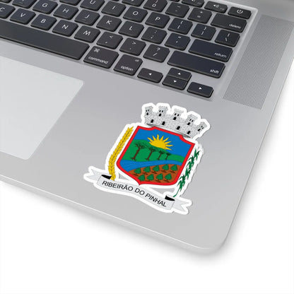 Brasão de Ribeirão do Pinhal - PR (Brazil) (Coat of Arms) STICKER Vinyl Kiss-Cut Decal - The Sticker Space