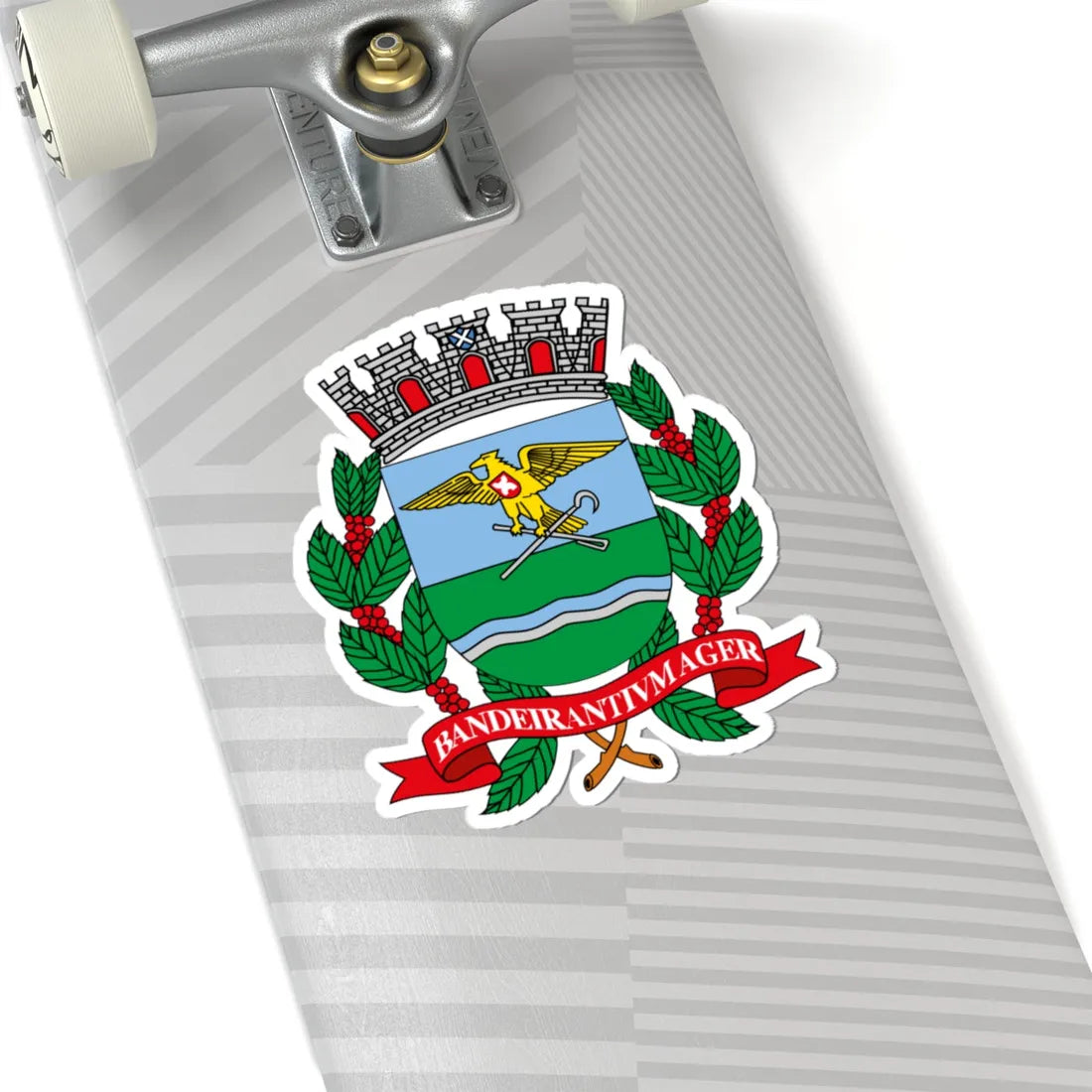 Brasão de Ribeirão Preto (Brazil) (Coat of Arms) STICKER Vinyl Kiss-Cut Decal - The Sticker Space