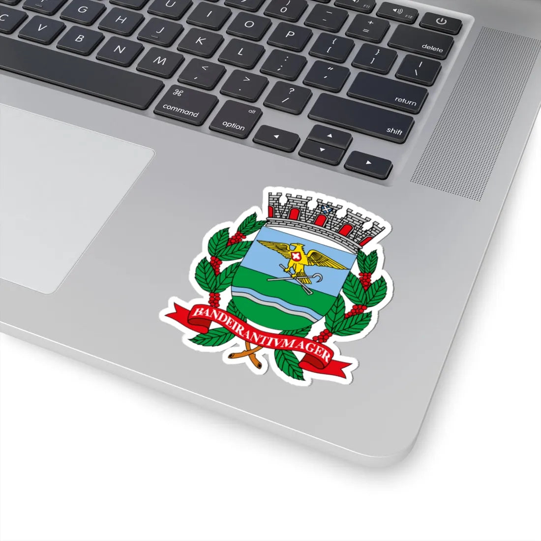 Brasão de Ribeirão Preto (Brazil) (Coat of Arms) STICKER Vinyl Kiss-Cut Decal - The Sticker Space