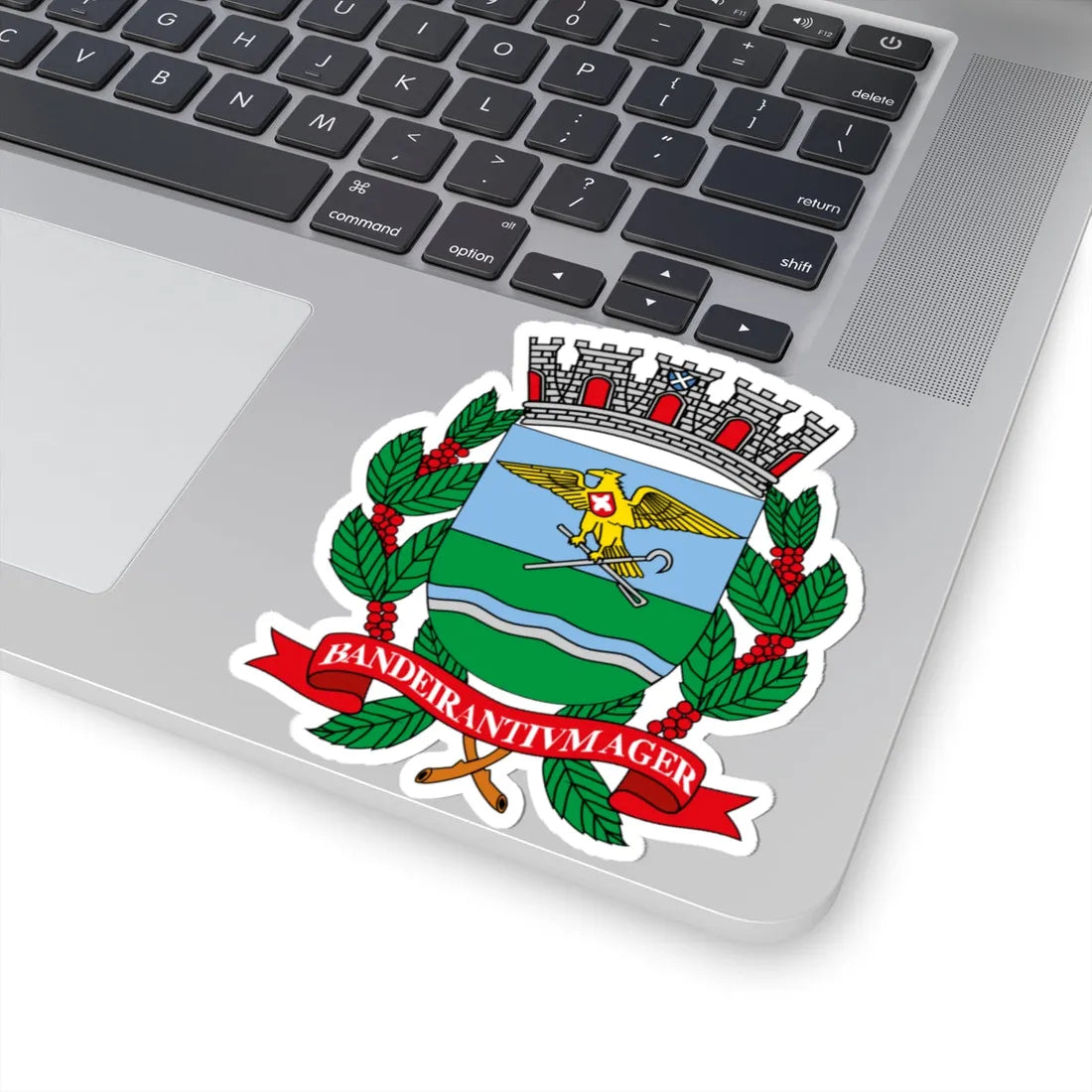 Brasão de Ribeirão Preto (Brazil) (Coat of Arms) STICKER Vinyl Kiss-Cut Decal - The Sticker Space