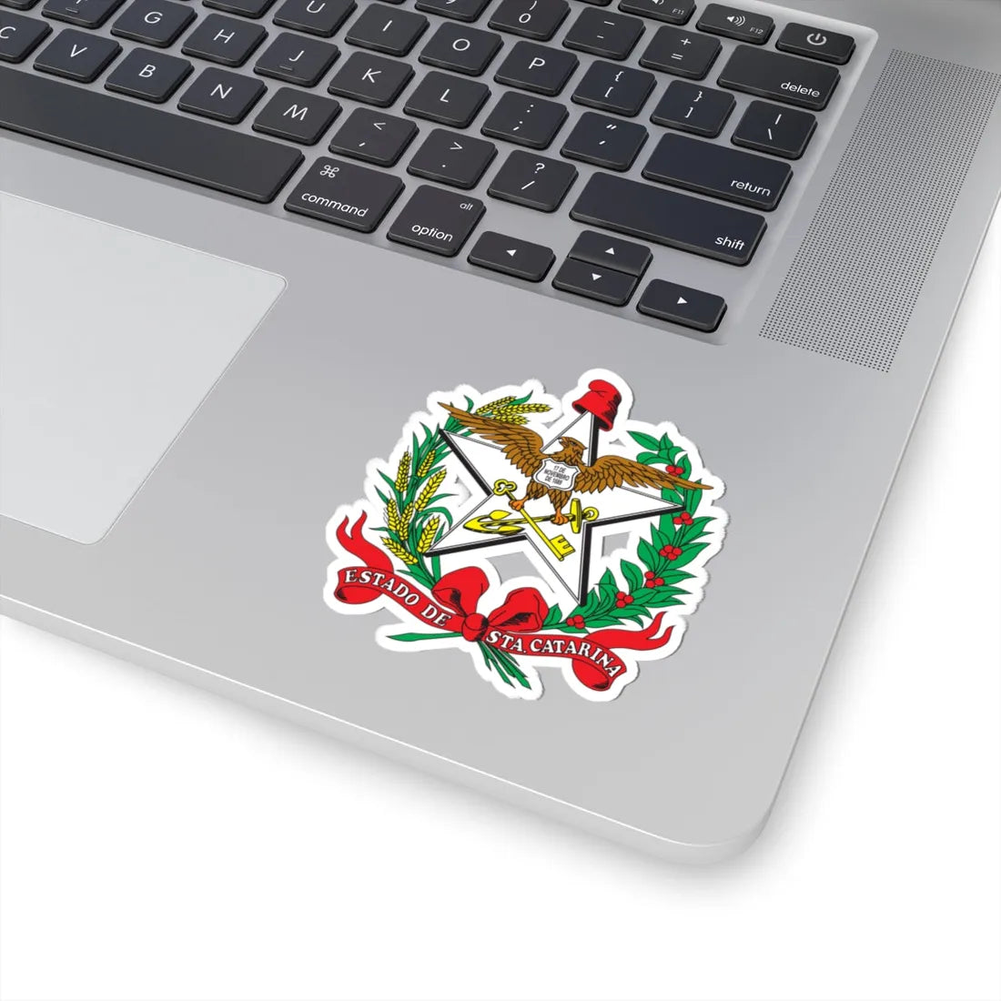 Brasão de Santa Catarina (Brazil) (Coat of Arms) STICKER Vinyl Kiss-Cut Decal - The Sticker Space
