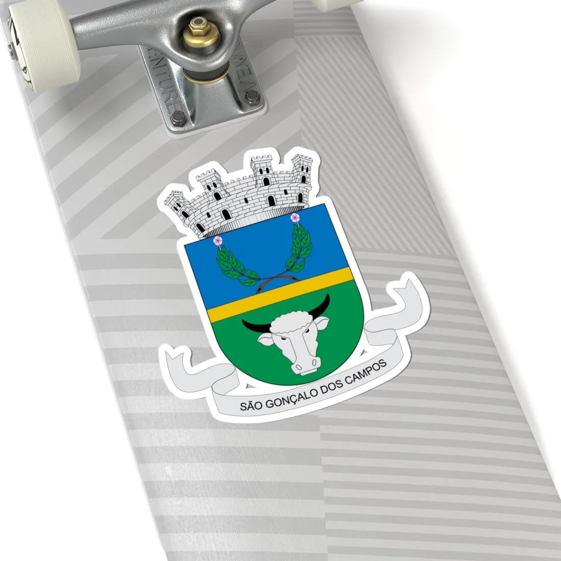 Brasão de São Gonçalo dos Campos - BA (Brazil) (Coat of Arms) STICKER Vinyl Kiss-Cut Decal - The Sticker Space