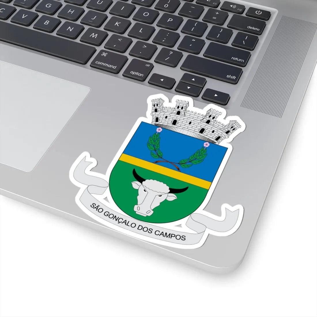Brasão de São Gonçalo dos Campos - BA (Brazil) (Coat of Arms) STICKER Vinyl Kiss-Cut Decal - The Sticker Space