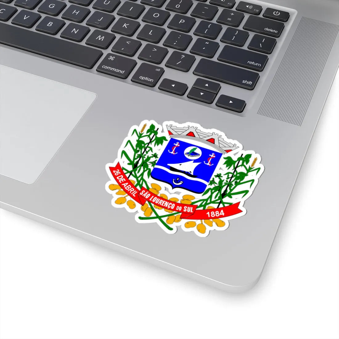 Brasão de São Lourenço do Sul (Brazil) (Coat of Arms) STICKER Vinyl Kiss-Cut Decal - The Sticker Space