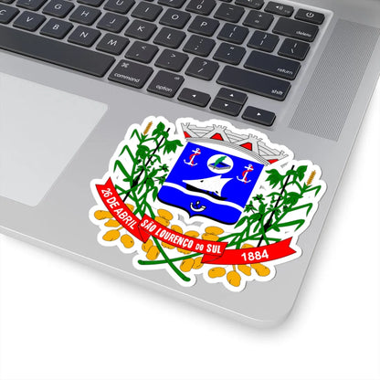 Brasão de São Lourenço do Sul (Brazil) (Coat of Arms) STICKER Vinyl Kiss-Cut Decal - The Sticker Space