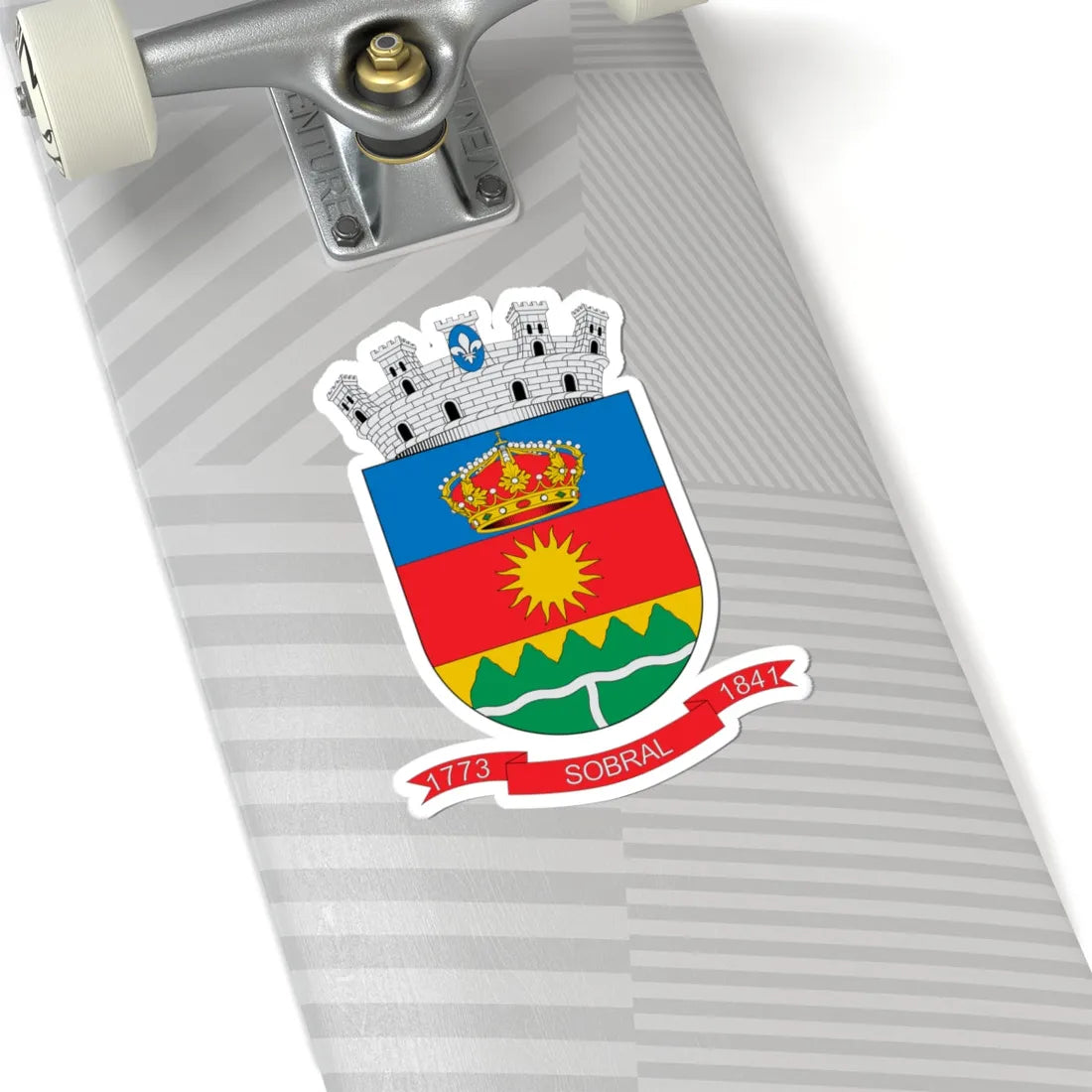 Brasão de Sobral - CE (Brazil) (Coat of Arms) STICKER Vinyl Kiss-Cut Decal - The Sticker Space