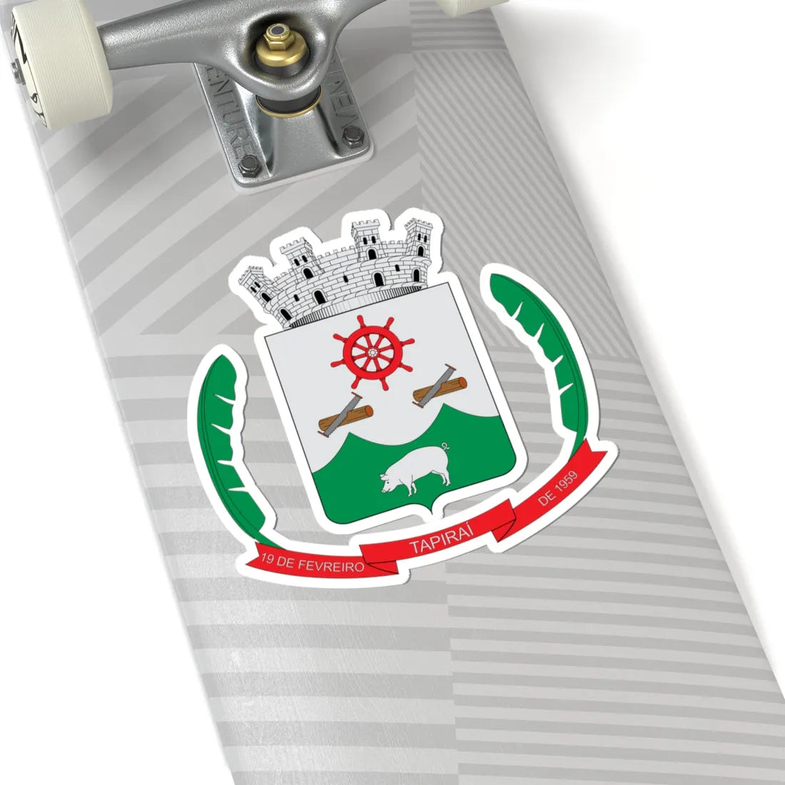 Brasão de Tapiraí - SP (Brazil) (Coat of Arms) STICKER Vinyl Kiss-Cut Decal - The Sticker Space