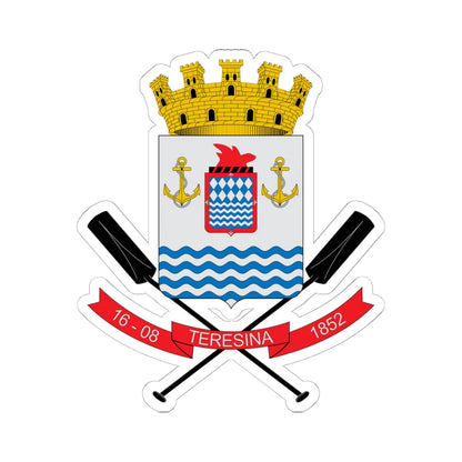Brasão de Teresina (Brazil) (Coat of Arms) STICKER Vinyl Kiss-Cut Decal 6 Inch White - The Sticker Space