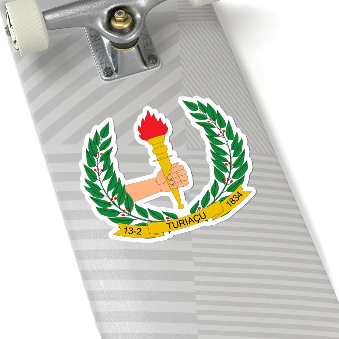 Brasão de Turiaçu - MA (Brazil) (Coat of Arms) STICKER Vinyl Kiss-Cut Decal - The Sticker Space