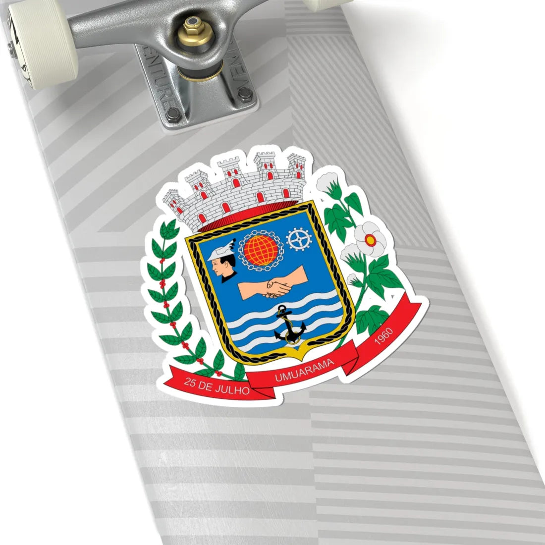 Brasão de Umuarama - PR (Brazil) (Coat of Arms) STICKER Vinyl Kiss-Cut Decal - The Sticker Space