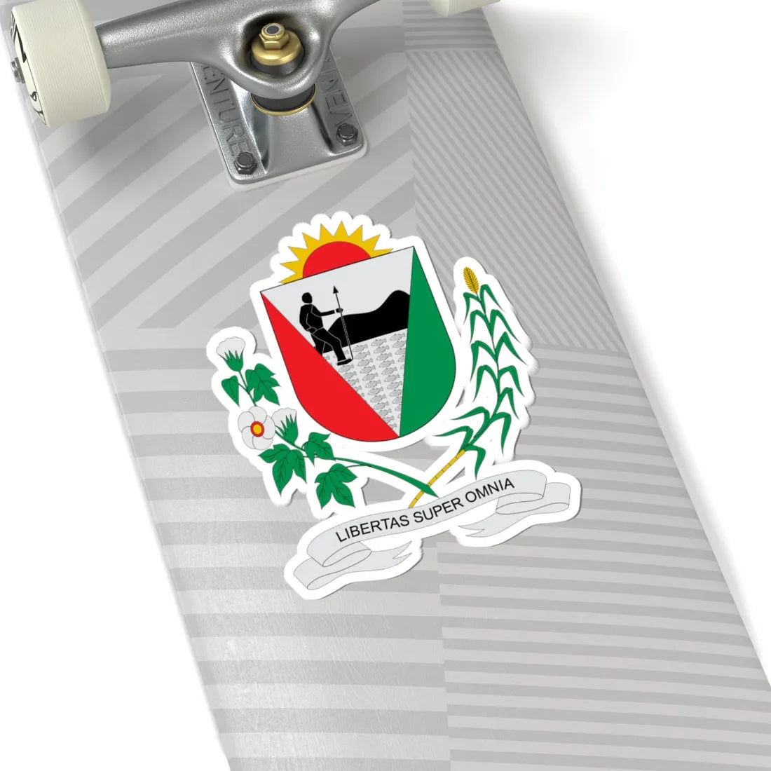 Brasão de União dos Palmares - AL (Brazil) (Coat of Arms) STICKER Vinyl Kiss-Cut Decal - The Sticker Space