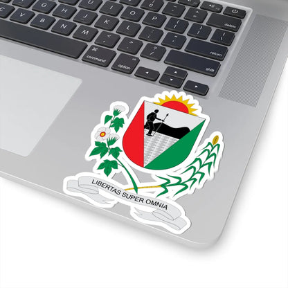 Brasão de União dos Palmares - AL (Brazil) (Coat of Arms) STICKER Vinyl Kiss-Cut Decal - The Sticker Space