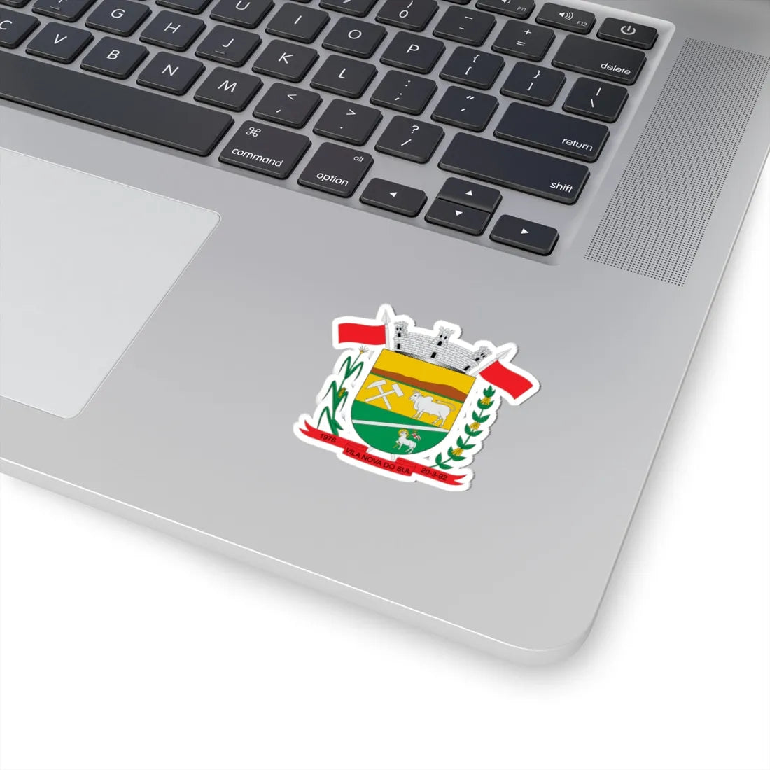Brasão de Vila Nova do Sul - RS (Brazil) (Coat of Arms) STICKER Vinyl Kiss-Cut Decal - The Sticker Space