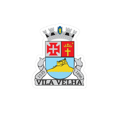 Brasão de Vila Velha (Brazil) (Coat of Arms) STICKER Vinyl Kiss-Cut Decal 3 Inch White - The Sticker Space
