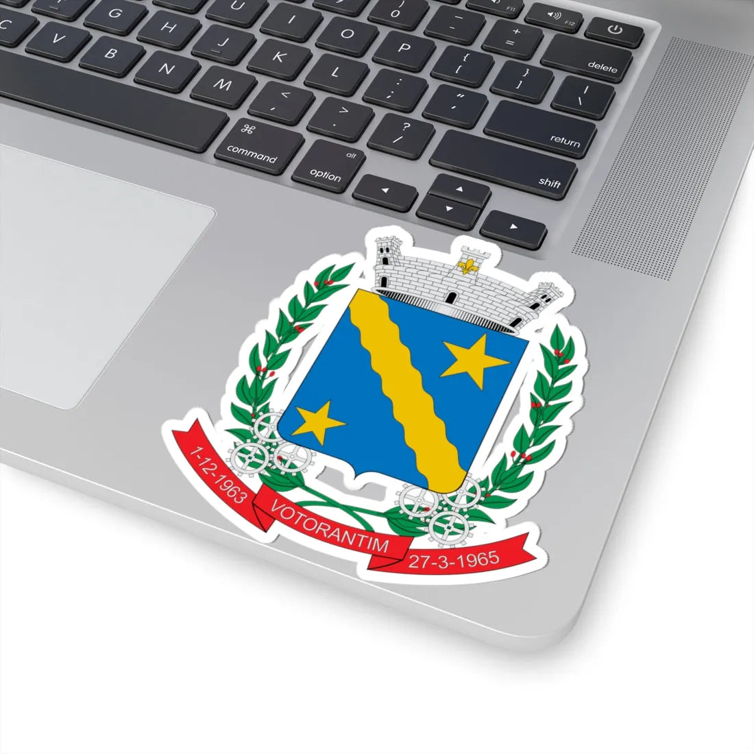 Brasão de Votorantim - SP (Brazil) (Coat of Arms) STICKER Vinyl Kiss-Cut Decal - The Sticker Space