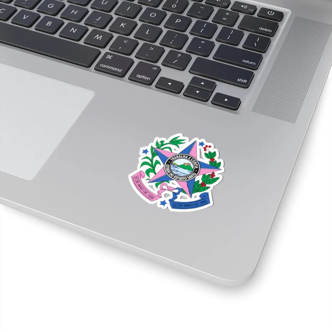 Brasão do Espírito Santo 1909 (Brazil) (Coat of Arms) STICKER Vinyl Kiss-Cut Decal - The Sticker Space