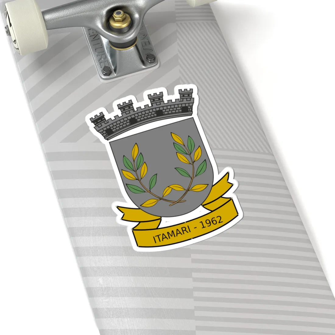 Brasão do município de Itamari-BA (Brazil) (Coat of Arms) STICKER Vinyl Kiss-Cut Decal - The Sticker Space