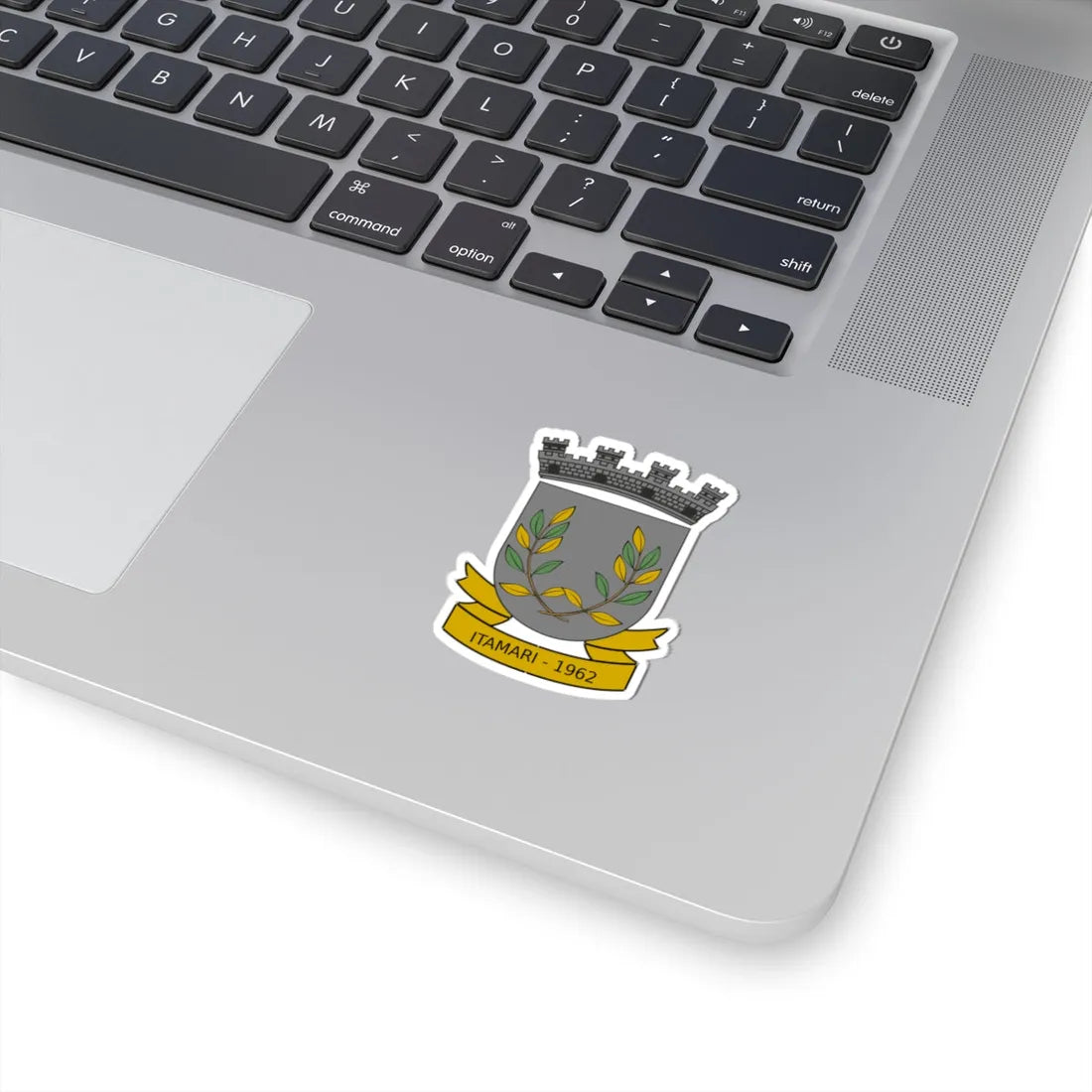 Brasão do município de Itamari-BA (Brazil) (Coat of Arms) STICKER Vinyl Kiss-Cut Decal - The Sticker Space