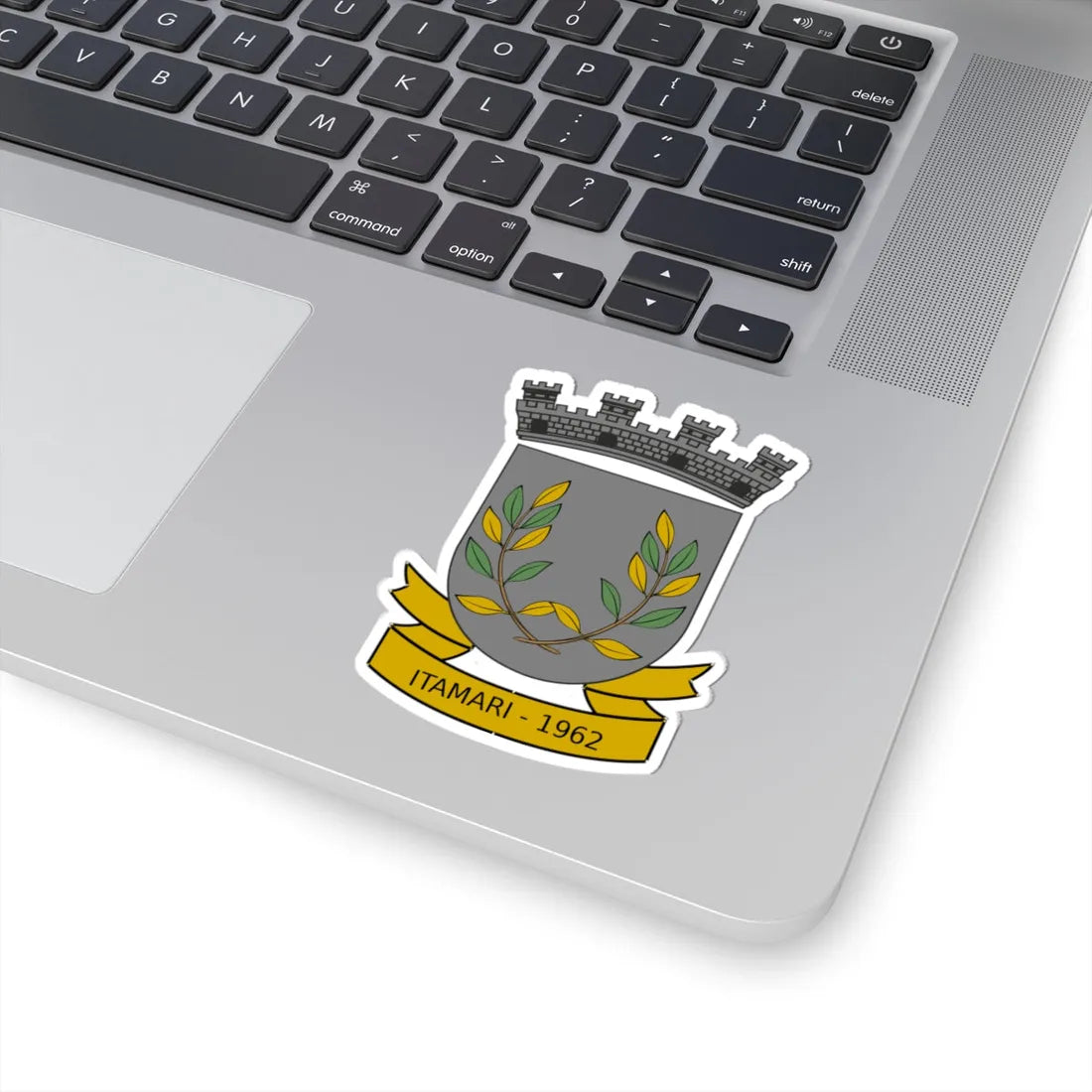 Brasão do município de Itamari-BA (Brazil) (Coat of Arms) STICKER Vinyl Kiss-Cut Decal - The Sticker Space