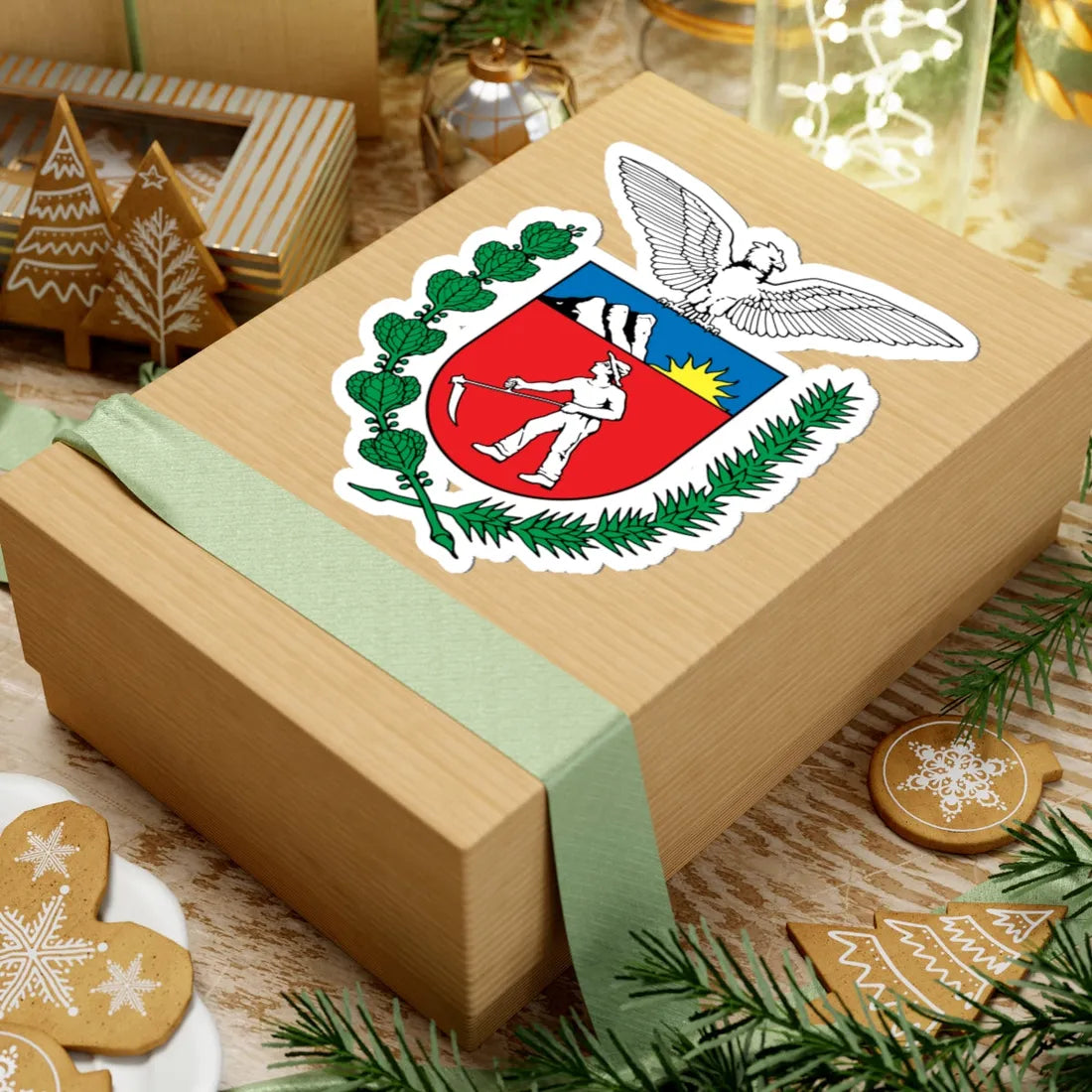 Brasão do Paraná (Brazil) (Coat of Arms) STICKER Vinyl Kiss-Cut Decal - The Sticker Space
